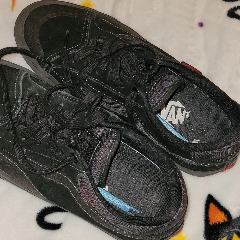 Men's Black Vans Skate Shoes Size 6.5 - Picture 6 of 8